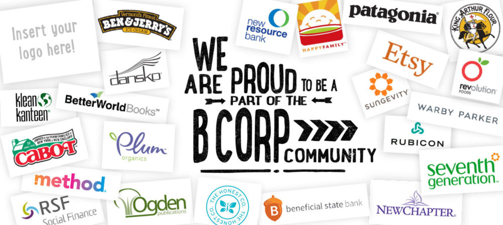 We are a proud to be part of the B Corp community image